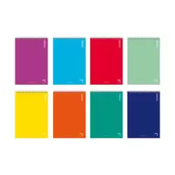 (16432) PACSA BLOCK BASIC 80 HOJAS 4X4 TAPAS CARTÓN CUARTO 60GR COLORES SURTIDO -10U-