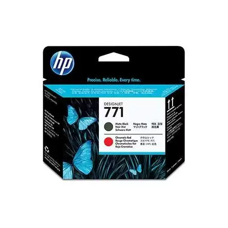 (CE017A) HP CABEZAL NEGRO MATE/ROJO CROMÁTICO DESIGNJET 771