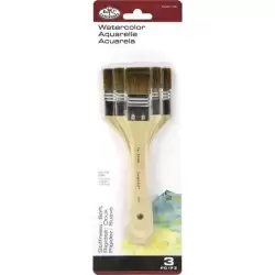 (RART-105) ROYAL LANGNICKEL SET DE 3 BROCHAS DE PELO DE CAMELLO EXTRA SUAVE