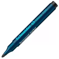 (SH113001) SCHNEIDER MARCADOR PERMANENTE MAXX 130 RECARGABLE PUNTA REDONDA NEGRO -10U-