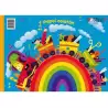 (3400) SELVI CUADERNO PARA MANUALIDADES CON 7 PLIEGOS DE PAPEL CELOFÁN 24X32CM COLORES SURTIDOS