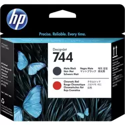 (F9J88A) HP CABEZAL NEGRO MATE Y ROJO DESIGNJET 744