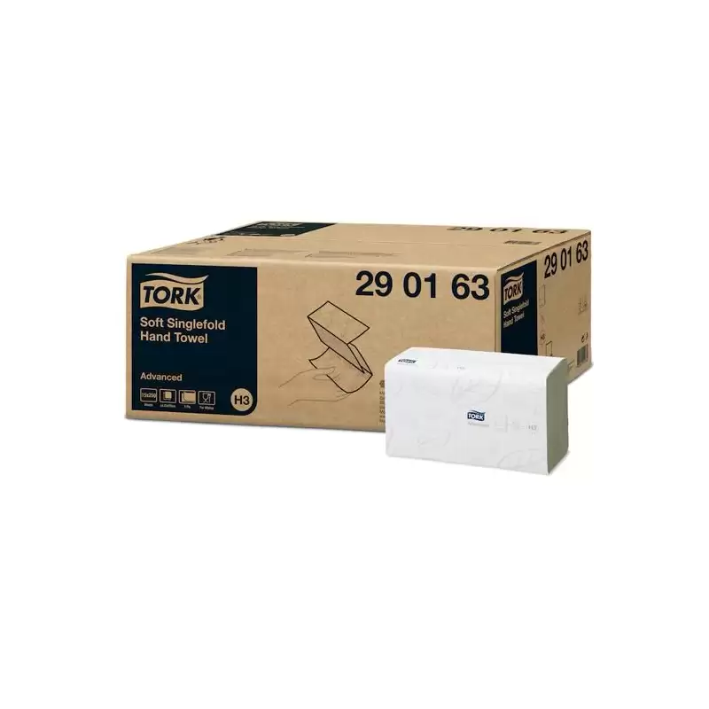 (290163) TORK ADVANCED TOALLA DE MANO 2 CAPAS PLEGADA EN V BLANCO PACK