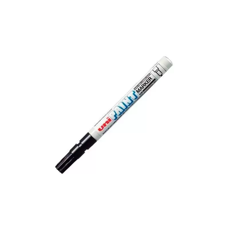 (558726000) UNIBALL MARCADOR PERMANENTE PAINT PX-21L NEGRO CAJA 12 UD