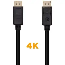 (A124-0387) AISENS CABLE DISPLAYPORT V1.2 4K@60HZ DP/M - DP/M NEGRO 5