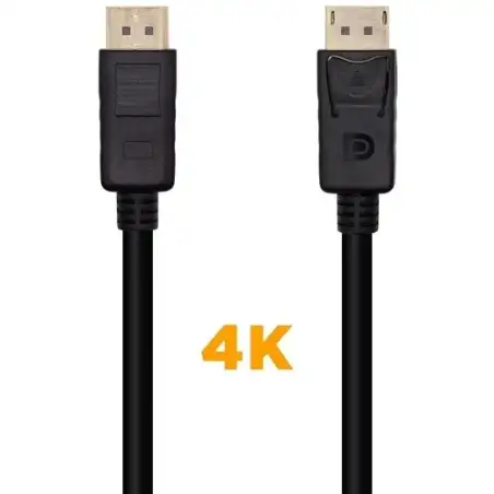(A124-0388) AISENS CABLE DISPLAYPORT V1.2 4K@60HZ DP/M - DP/M NEGRO 10