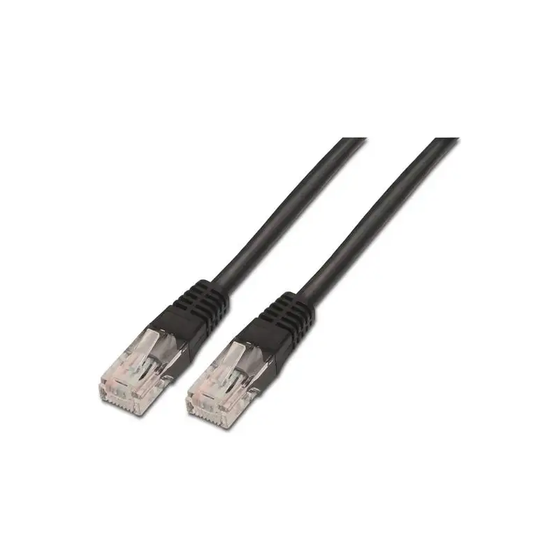 (A135-0260) AISENS CABLE DE RED LATIGUILLO RJ45 CAT.6 UTP AWG24 NEGRO 3