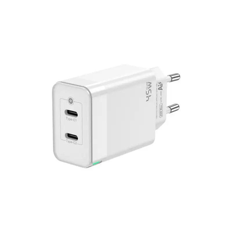 (ASCH-45W2P005-W) AISENS CARGADOR GAN 45W