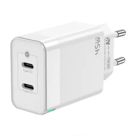 (ASCH-45W2P005-W) AISENS CARGADOR GAN 45W