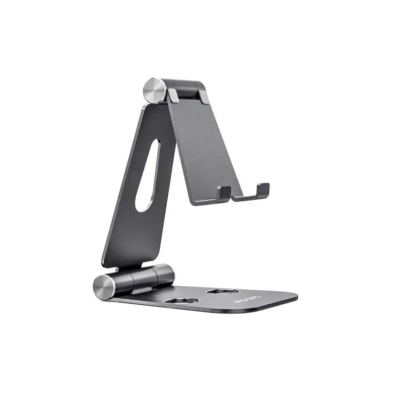 (MS2PXL-094) AISENS SOPORTE DE SOBREMESA TAMAÑO XL AJUSTABLE 2 PIVOTES PARA MOVIL/TABLET GRIS