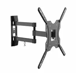 (WT55TSE-059) AISENS SOPORTE DE PARED ECO GIRATORIO INCLINABLE 3 PIVOTES PARA TV/MONITOR 30KG 32"/55" NEGRO