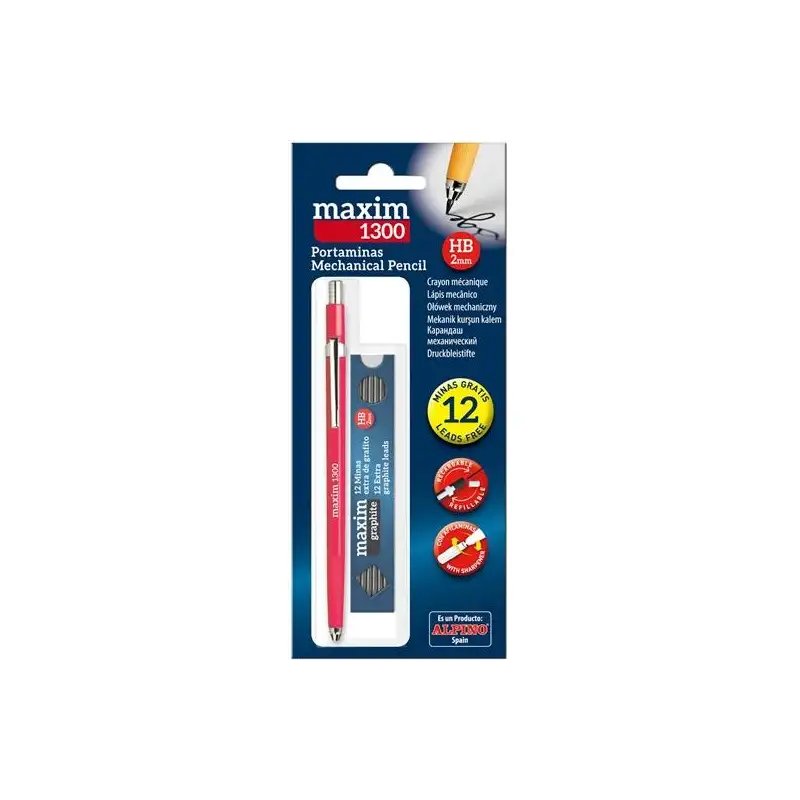 (PM035300) PORTAMINAS MAXIM 2.0 HB + CAJA DE MINAS BLÍSTER