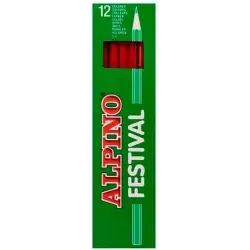 (C0131005) ALPINO LÁPICES DE COLORES FESTIVAL ROJO CAJA 12 UD