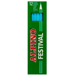 (C0131010) ALPINO LÁPICES DE COLORES FESTIVAL AZUL CLARO CAJA 12 UD