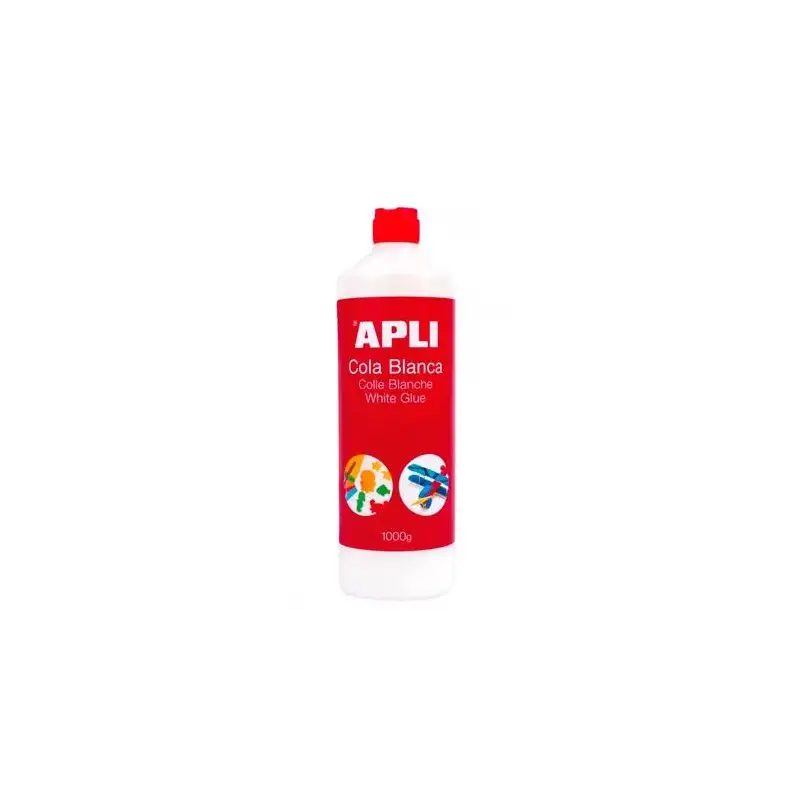 (12851) APLI COLA BLANCA LÍQUIDA BOTE CON APLICADOR 1KG