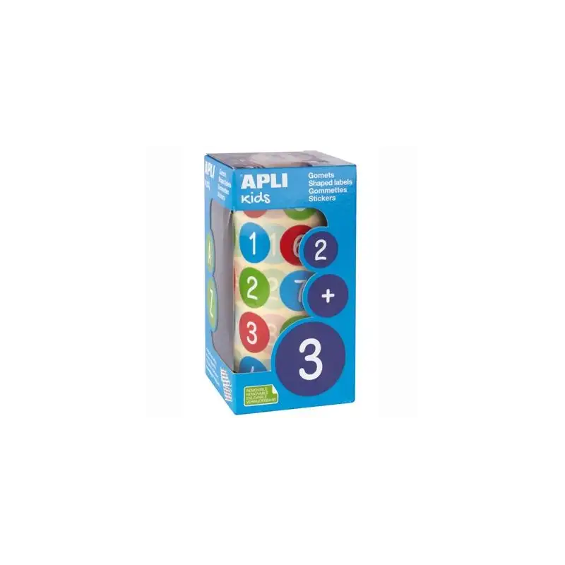 (15127) APLI ROLLO GOMETS NÚMEROS REDONDOS 20MM