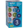 (16798) APLI ROLLO GOMETS ABECEDARIO MINÚSCULAS REDONDOS 20MM