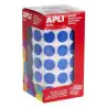 (4856) APLI GOMETS REDONDOS 15MM ROLLO AZUL -ROLLO 2832 UNIDADES-