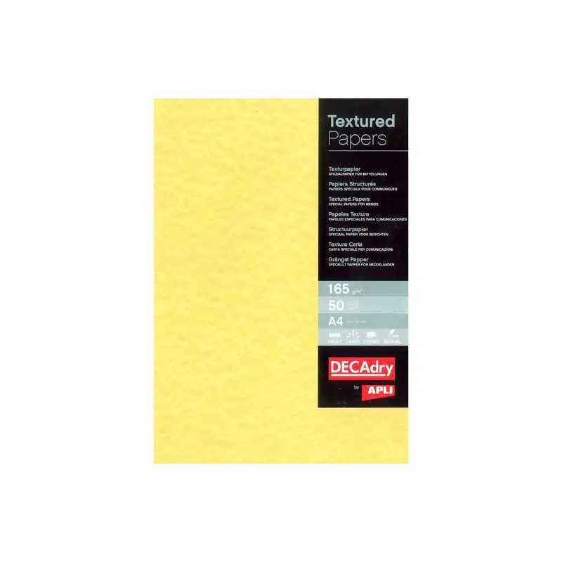(PCL1676) APLI PAPEL PERGAMINO A4 165GR PACK 50H ORO