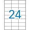 (01273) APLI ETIQUETAS ADHESIVAS 70X37MM INKJET/LÁSER C/RECTOS 24 X 100H BLANCO