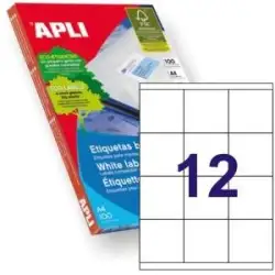 (01290) APLI ETIQUETAS ADHESIVAS 70X67