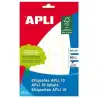 (01649) APLI ETIQUETAS ADHESIVAS 32X41MM ESCRITURA MANUAL C/ROMOS 9 X 10H BLANCO