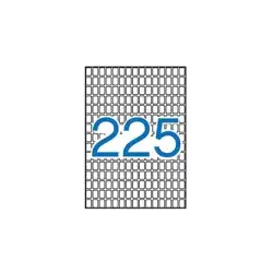 (01857) APLI ETIQUETAS ADHESIVAS 8X12MM MANUAL/IMPRESIÓN C/ROMOS 225 X 15H A5 BLANCO