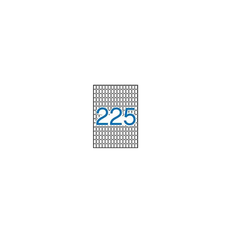 (01857) APLI ETIQUETAS ADHESIVAS 8X12MM MANUAL/IMPRESIÓN C/ROMOS 225 X 15H A5 BLANCO