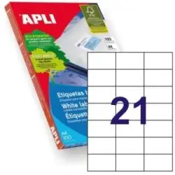 (02521) APLI ETIQUETAS ADHESIVAS 70X42