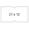 (100910) APLI ETIQUETAS PARA ETIQUETADORA DE PRECIOS 21X12MM C/RECTOS 6 ROLLOS DE 1000 BLANCO