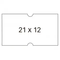 (100911) APLI ETIQUETAS REMOVIBLES PARA ETIQUETADORA DE PRECIOS 21X12MM C/RECTOS 6 ROLLOS DE 1000 BLANCO