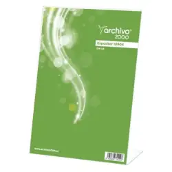 (10904 CS TP) ARCHIVO 2000 EXPOSITOR SOBREMESA EN FORMA DE L DIN A4 VERTICAL 95X210X305 MM CRISTAL TRANSPARENTE