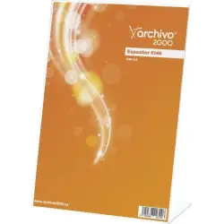 (6146 CS TP) ARCHIVO 2000 EXPOSITOR SOBREMESA ARCHIVO 2000 "PREMIUM" EN FORMA DE L DIN A4 VERTICAL ESPESOR 3 MM 95X210X305 MM