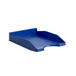 (742 AZ) ARCHIVO 2000 BANDEJA APILABLE EN 3 POSICIONES FONDO LISO DIN A4 Y FOLIO 345X255X60 MM AZUL