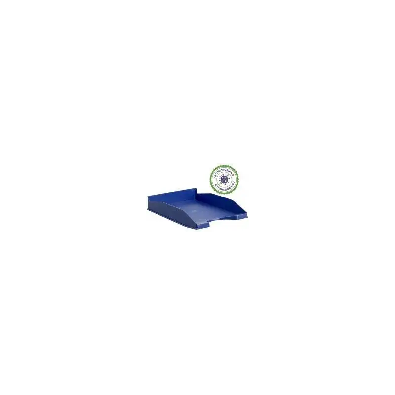 (742AM AZ) ARCHIVO 2000 BANDEJA ANTIMICROBIANO APILABLE EN 3 POSICIONES FONDO LISO DIN A4 Y FOLIO 345X255X60 MM AZUL