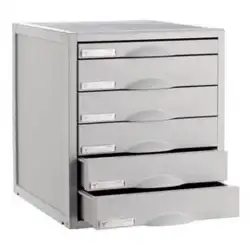 (8206C GS) ARCHIVO 2000 MÓDULO ARCHISYSTEM DE 6 CAJONES 356X316X362 MM GRIS