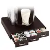 (CD902 NE) ARCHIVO 2000 ORGANIZADOR LA HORA DEL CAFÉ CON 3 CAJONES PARA ALMACENAJE DE CÁPSULAS NEGRO