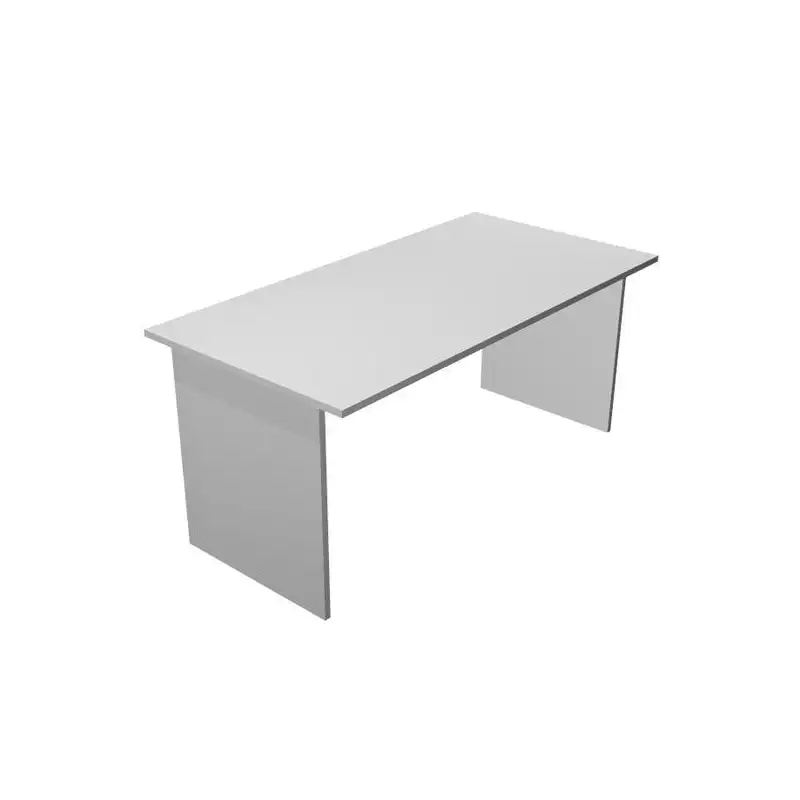 (002-9+60111-9) ARTEXPORT MESA ESCRITORIO PRESTO 140 CON PATAS PANEL LATERALES TABLERO DE 22MM GRIS