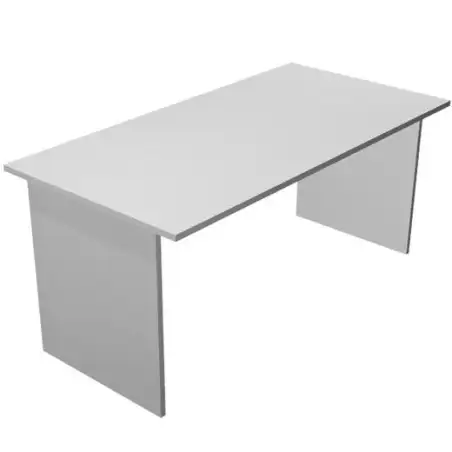 (002-9+60111-9) ARTEXPORT MESA ESCRITORIO PRESTO 140 CON PATAS PANEL LATERALES TABLERO DE 22MM GRIS