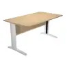 (002-C+30511) ARTEXPORT MESA ESCRITORIO PRESTO 140 CON PATAS DE METAL TABLERO 22MM ROBLE