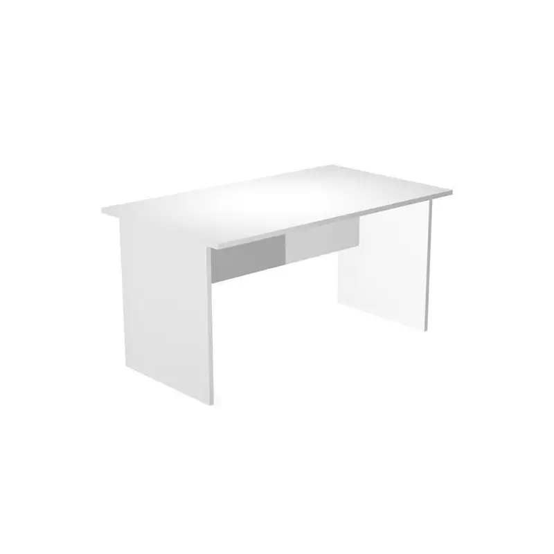 (003-3+60111-3) ARTEXPORT MESA ESCRITORIO PRESTO 160 CON PATAS PANEL LATERALES TABLERO DE 22MM BLANCO
