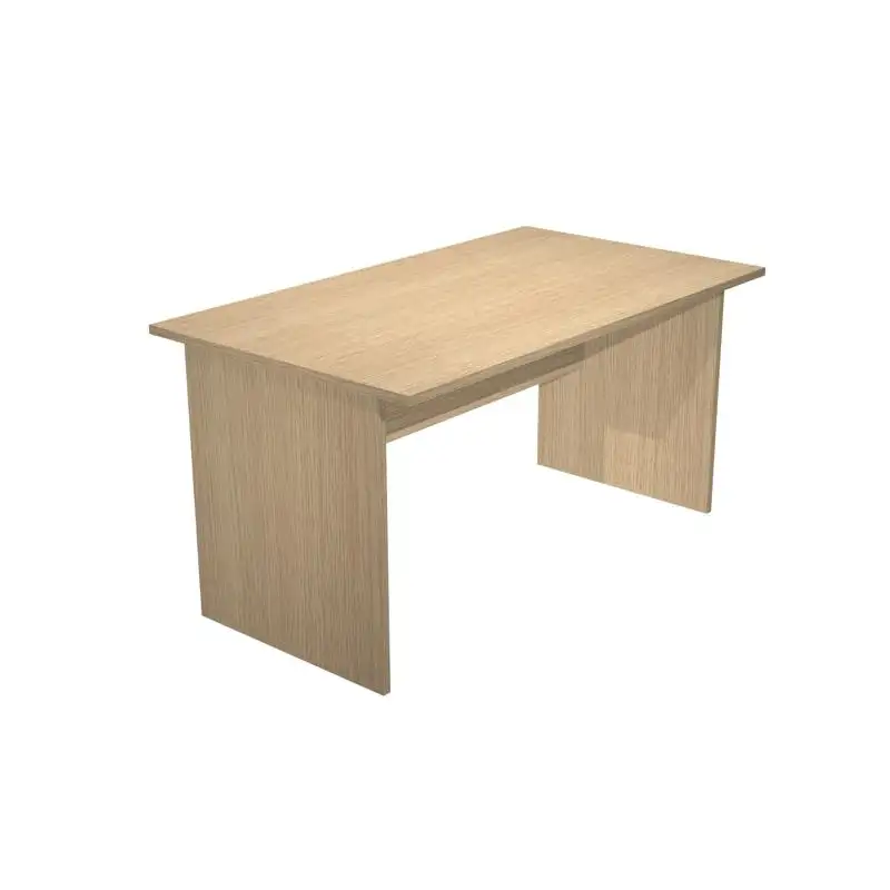 (003-C+60111-C) ARTEXPORT MESA ESCRITORIO PRESTO 160 CON PATAS PANEL LATERALES TABLERO DE 22MM ROBLE