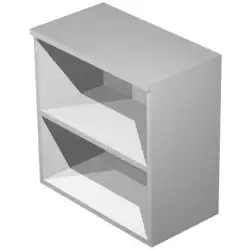 (030-9) ARTEXPORT ESTANTERÍA BAJA PRESTO ABIERTA 1 ESTANTE 22MM REGULABLE CON TRASERA GRIS