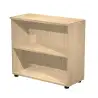 (030-C) ARTEXPORT ESTANTERÍA BAJA PRESTO ABIERTA 1 ESTANTE 22MM REGULABLE CON TRASERA ROBLE