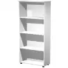 (038-3+039-3) ARTEXPORT ESTANTERÍA ALTA PRESTO ABIERTA 3 ESTANTES 22MM CON TRASERA BLANCO