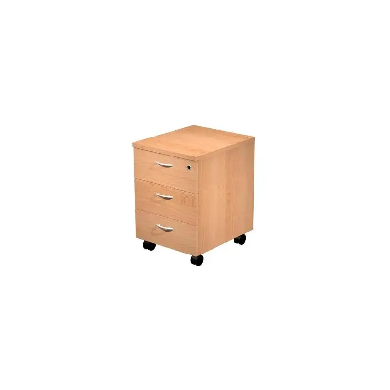 (60021-6/334234) ARTEXPORT CAJONERA PRESTO 3 CAJONES C/RUEDAS GUÍAS METÁLICAS CERRADURA HAYA -DESMONTADO-