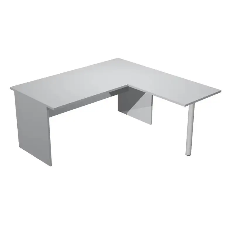 (ML003P-GR) ARTEXPORT MESA ESCRITORIO PRESTO PATAS PANEL LATERAL 160 + ALA LATERAL 79X60 GRIS