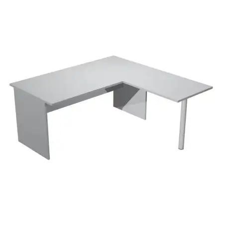 (ML003P-GR) ARTEXPORT MESA ESCRITORIO PRESTO PATAS PANEL LATERAL 160 + ALA LATERAL 79X60 GRIS