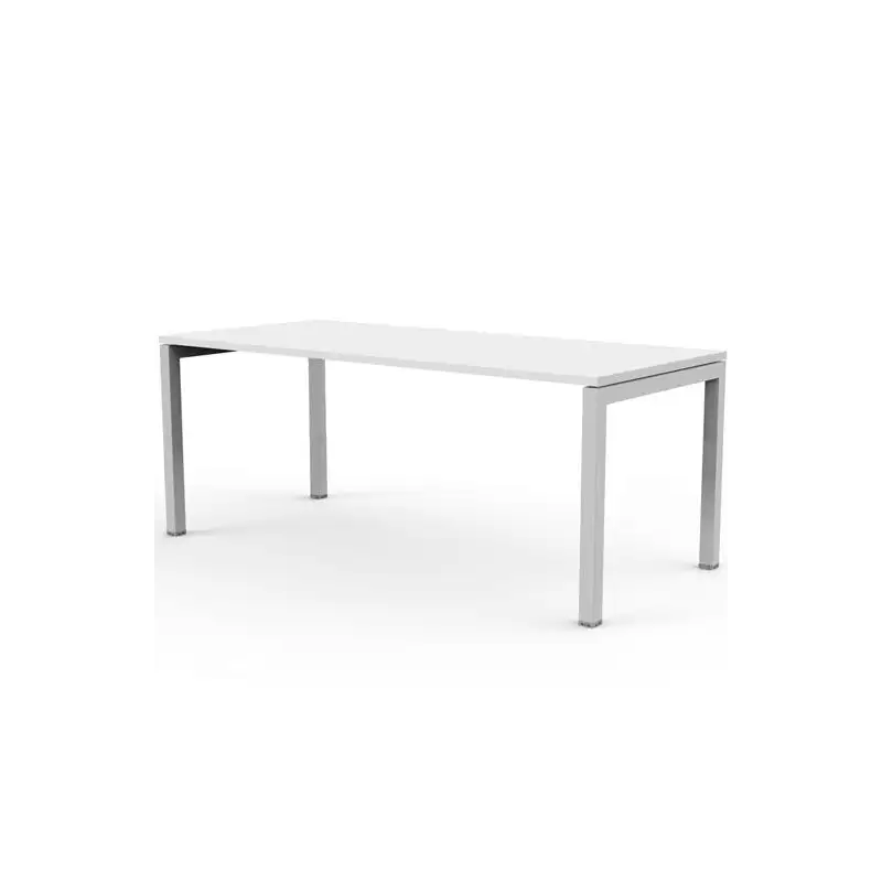(@67002+87711Nx2-AN+8) ARTEXPORT MESA ESCRITORIO 140 VENERE 60 CON 4 PATAS DE METAL 40X40MM TABLERO DE 22MM BLANCO
