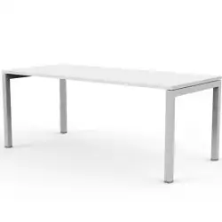 (@67004+87711Nx2-AN+8) ARTEXPORT MESA ESCRITORIO 120 VENERE 60 CON 4 PATAS DE METAL 40X40MM TABLERO DE 22MM BLANCO